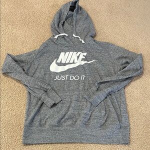 Nike Gray Hoodie with Logo